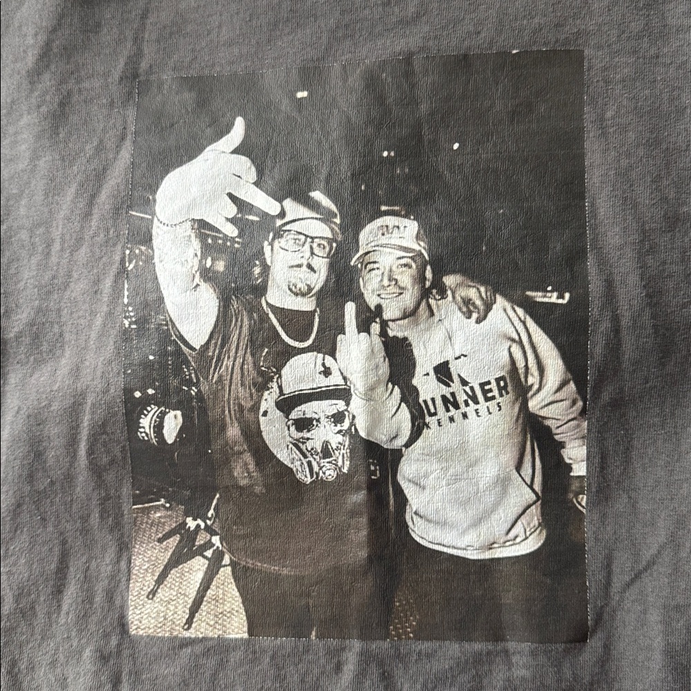 Morgan Wallen & Hardy Band Gray Graphic Cut Crop Top Tshirt - Picture 5 of 6